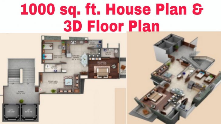 house design for 1000 sq ft plot Home Design View House Design For 1000 Sq Ft Plot Images