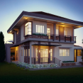 Download Two Story House Plans With Balcony PNG