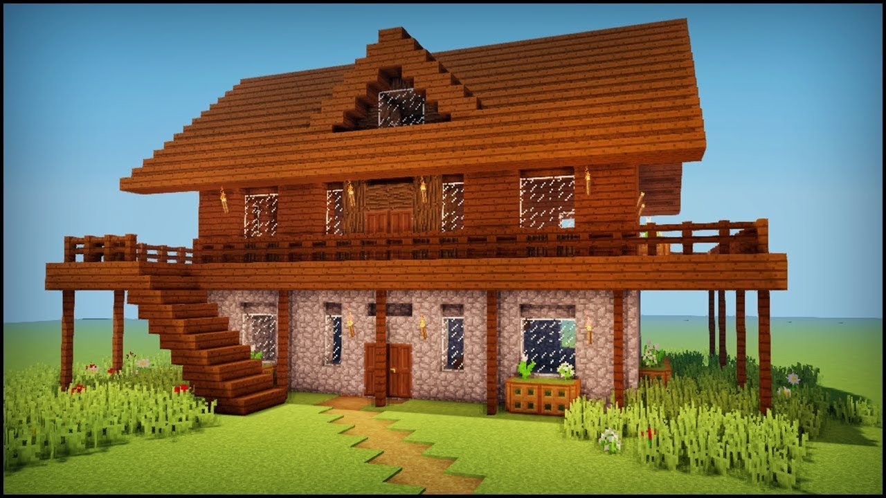 minecraft wood house designs Home Design Download Minecraft Wood House Designs PNG