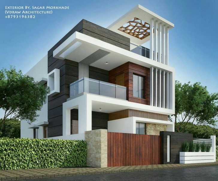 Modern Design Of Front Elevation Of House_modern_corner_house_elevation_modern_house_single_floor_elevation_modern_duplex_house_front_elevation_designs_ Home Design Modern Design Of Front Elevation Of House