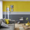 Gray And Yellow Living Room