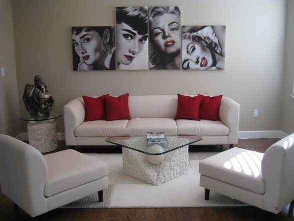 Marilyn Monroe Living Room_oversized_chair_wall_unit_accent_chairs_ Home Design Marilyn Monroe Living Room