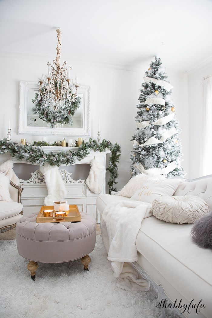 christmas living room-white christmas living room Home Design Christmas Living Room