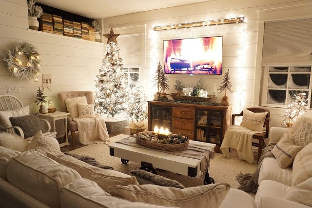 christmas living room-winter wonderland living room Home Design Christmas Living Room
