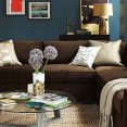 Blue And Brown Living Room