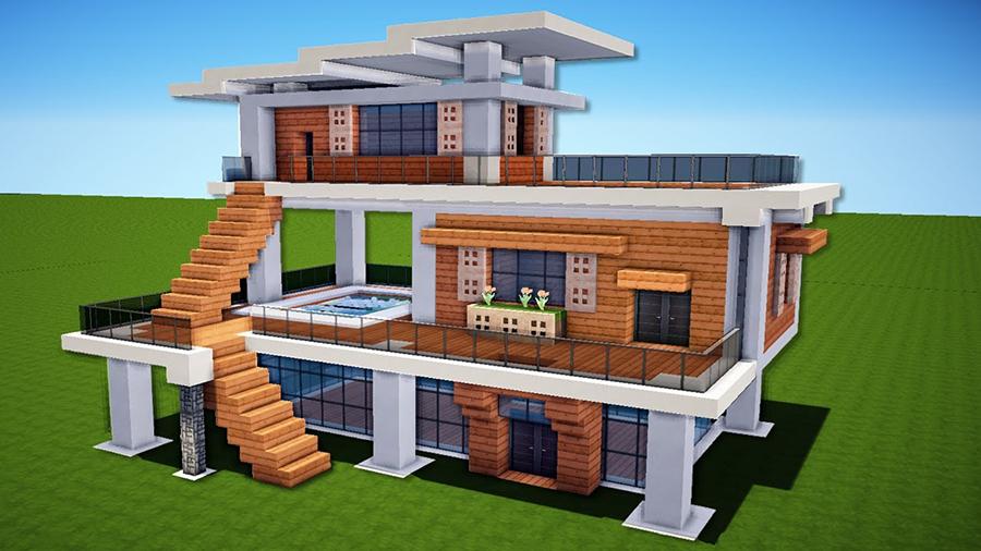 Modern House Minecraft Blueprints / Minecraft Modern House ...