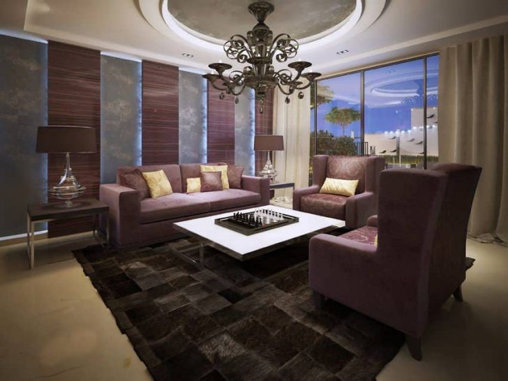 Rich Living Room_ottoman_chair_swivel_chair_cocktail_table_ Home Design Rich Living Room