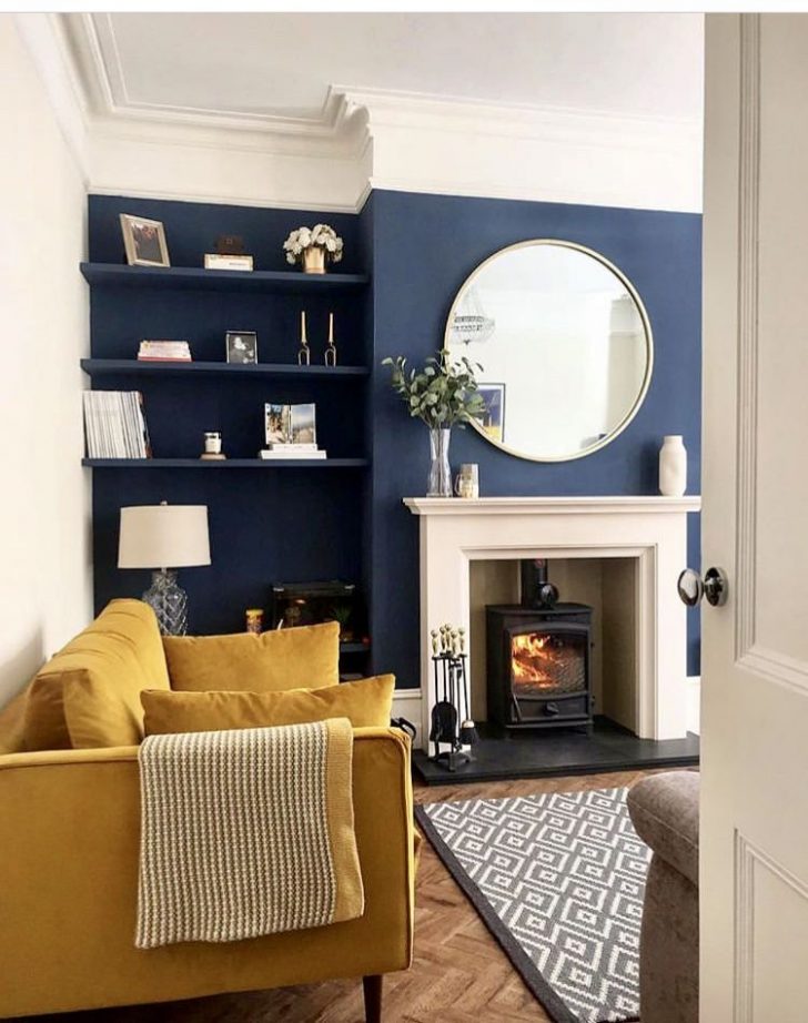 blue living room-royal blue couch Home Design Blue Living Room