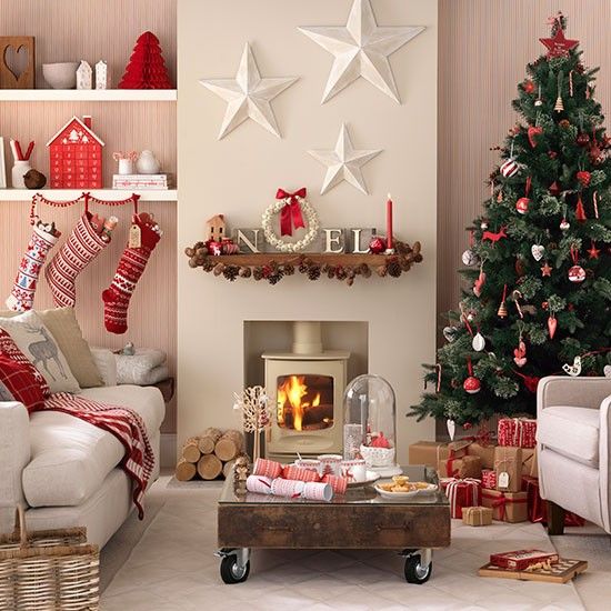 christmas living room-living room xmas decor ideas Home Design Christmas Living Room